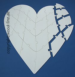 Herzpuzzle 24 Teile
